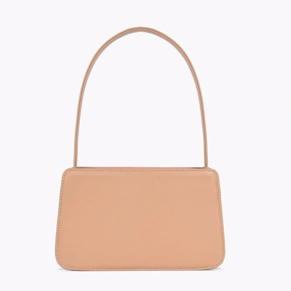 Like New CARA BENEVENIA Baguette Cappuccino Shoulder Bag